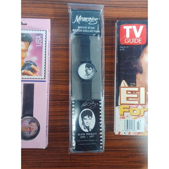 Vintage Elvis Presley Memorabilia (2)Watches Koozie Cards Magazines - Picture 4 of 16